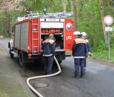 Füllen des Tanklöschfahrzeuges