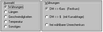 Bereich Währung Bereich Währungen